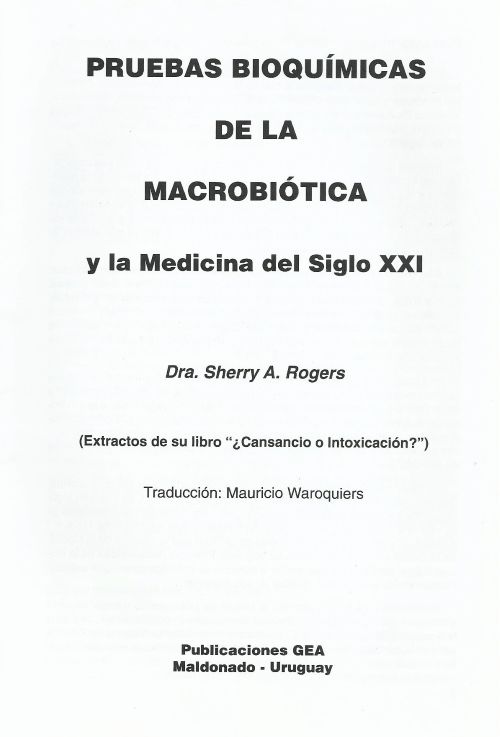 Pruebas Bioquímicas de la Macrobiótica